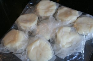 Lard pre-measured and portioned for the freezer