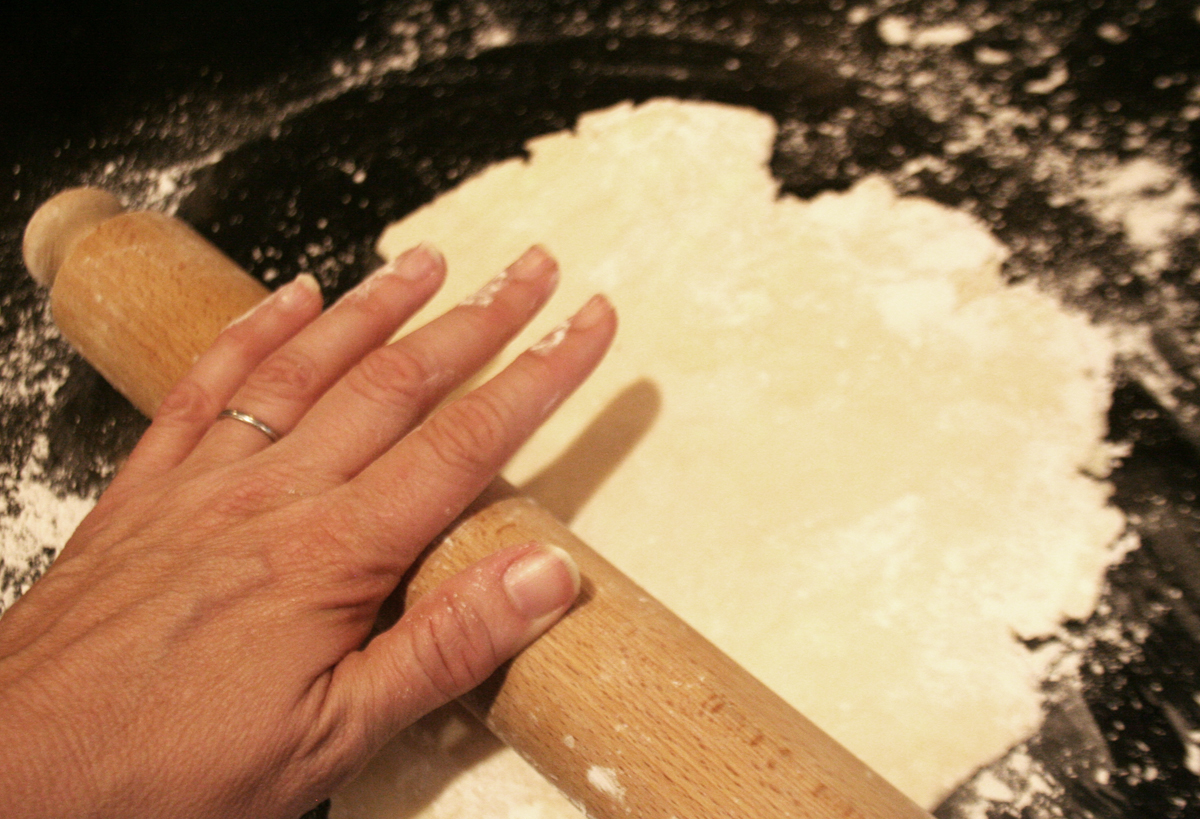 Rolling the dough
