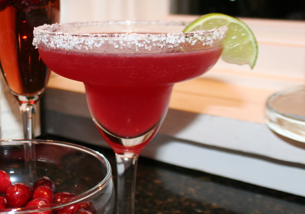 Thanksgiving Cocktail - Cranberry Margarita