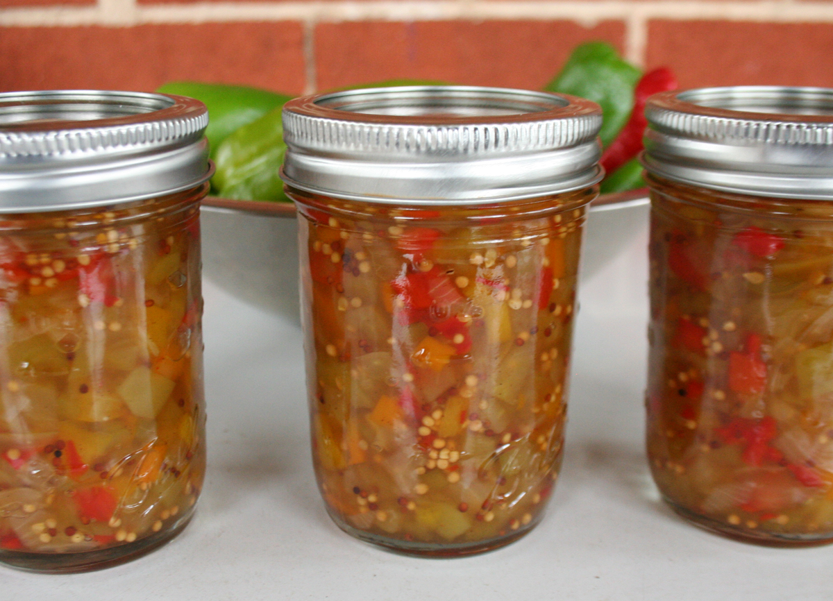 Canned Piccalilli Pepper Relish