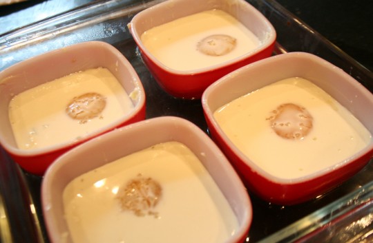 Duck Eggs in Celery Cream