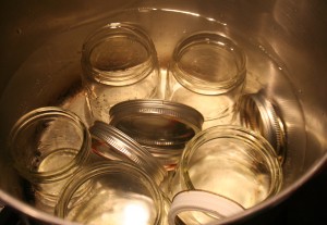 Sterilizing the Jars and Lids