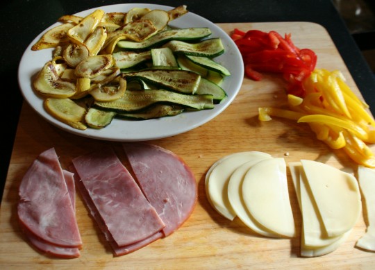 Ham Vegetable Quiche Ingredients