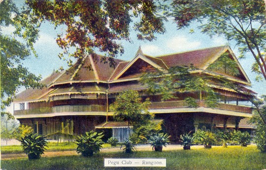 The Pegu Club in Rangoon, Burma