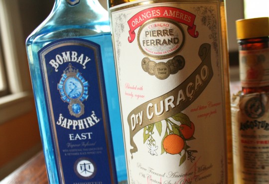 Pegu Club Cocktail - gin, bitters and Orange Curaçao