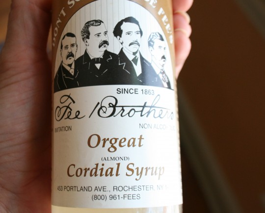 Fee Brothers' Orgeat syrup
